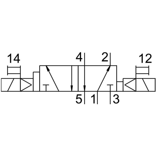 Базовый распределитель 5/2 Festo VSVA-B-D52-A2-P1