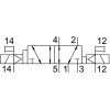 Распределитель электромагнитный 5/2 Festo JMN1DH-5/2-D-2-S-C
