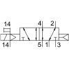 Распределитель электромагнитный 5/2 Festo VMPA14-M1H-M-G1/8-PI