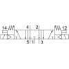 Базовый распределитель 5/3 Festo VSVA-B-P53E-A1-P1