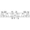 Базовый распределитель 5/3 Festo VSVA-B-P53U-A2-P1