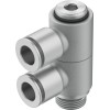 Тройник цанга-наружная резьба Festo NPQM-LFK-G14-Q8-P10 558841