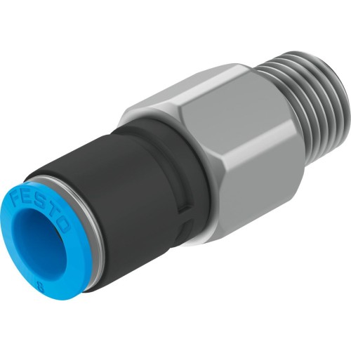 Фитинг прямой цанга-наружная резьба поворотный Festo QSR-1/2-12 153409