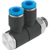 Тройник цанга-наружная резьба Festo QSLV2-G1/8-4 186223