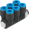 Коллектор цанговый поворотный Festo QSLV6-G3/8-8 186258
