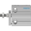 Пневмоцилиндр 32x10 мм Festo DPDM-Q-32-10-PA двустороннего действия компактный