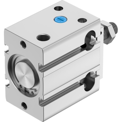 Пневмоцилиндр 32x10 мм Festo DPDM-Q-32-10-S-PA двустороннего действия компактный