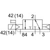 Распределитель электромагнитный 3/2 Н.З. Festo VMPA2-M1BH-X-PI
