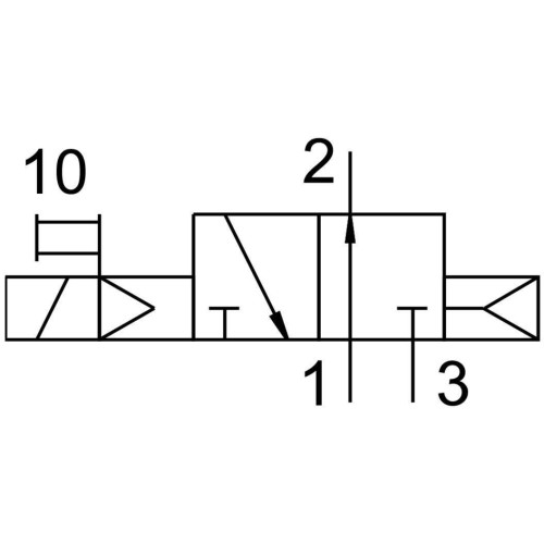 Распределитель электромагнитный 3/2 Н.О. Festo VOVG-L10-M32U-AH-M5-1H3