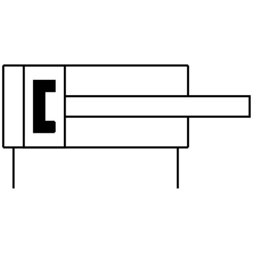 Пневмоцилиндр 10x10 мм Festo ADN-S-10-10-A-A двустороннего действия компактный
