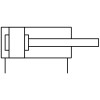 Пневмоцилиндр 100x10 мм Festo ADVC-100-10-I-P двустороннего действия