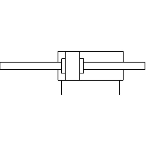 Пневмоцилиндр 10x Festo DSAG-10-P-S2 171347 круглый двустороннего действия