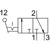 Ручной клапан 3/2 Н.О. Festo H-3-1/4-B