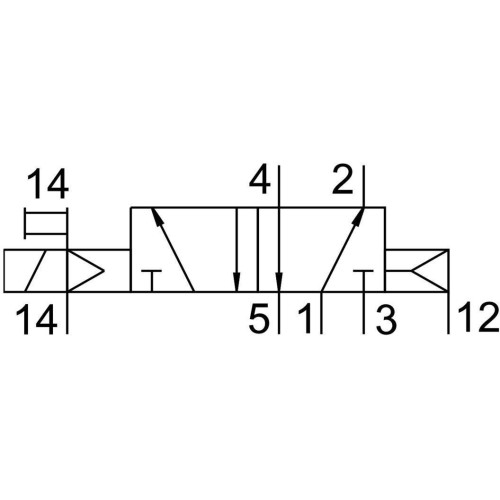 Распределитель электромагнитный 5/2 Festo MDH-5/2-D-1-S-M12-C