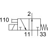 Распределитель электромагнитный 3/2 Н.О. Festo MHE2-M1H-3/2O-M7