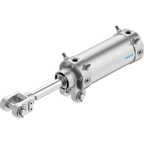 Пневмоцилиндр 80x на шарнирах Festo DW-80-Y 557929 круглый двустороннего действия