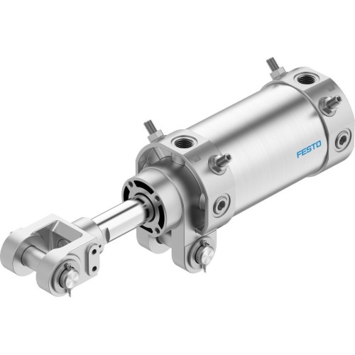 Пневмоцилиндр 80x75 мм на шарнирах Festo DW-80-75-Y 557905 круглый двустороннего действия