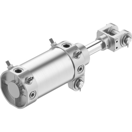 Пневмоцилиндр 80x75 мм на шарнирах Festo DW-80-75-Y 557905 круглый двустороннего действия