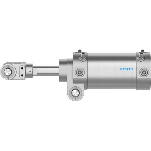 Пневмоцилиндр 80x75 мм на шарнирах Festo DW-80-75-Y 557905 круглый двустороннего действия
