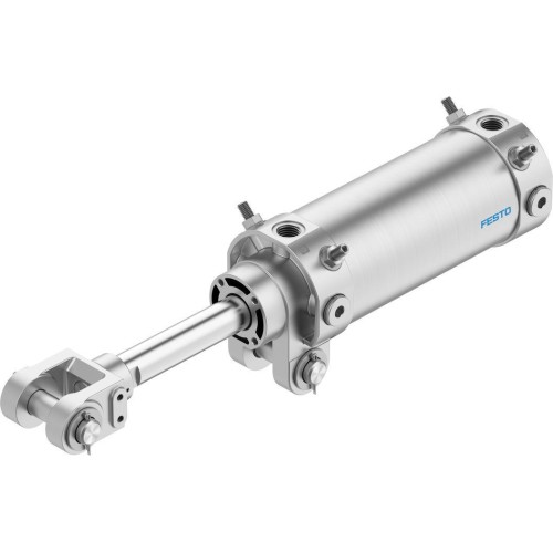 Пневмоцилиндр 80x на шарнирах Festo DW-80-Y-AB-G 565810 круглый двустороннего действия