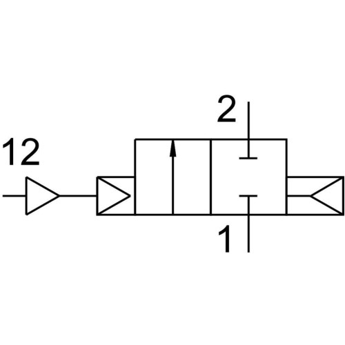 Пневмораспределитель 2/2 Н.З. Festo VLX-2-1/2-MS 34434M2