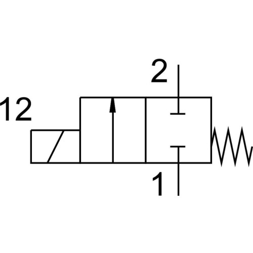 Распределитель электромагнитный 2/2 Н.З. Festo MC-2-1/8