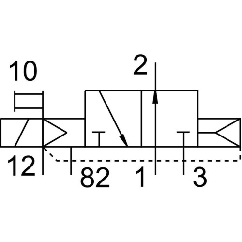 Распределитель электромагнитный 3/2 Н.О. Festo CPE14-M1BH-3OLS-QS-6