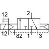Распределитель электромагнитный 3/2 Н.З. Festo CPE24-M1H-3GLS-3/8