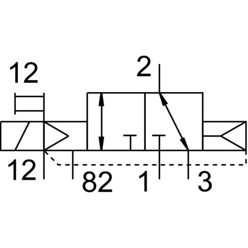 Распределитель электромагнитный 3/2 Н.З. Festo VUVS-L30-M32C-AZD-G38-F8-1C1