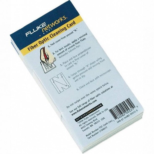 Средство очистки оптоволоконных разъёмов Fluke Networks NFC-CARDS-5PK, 5 шт