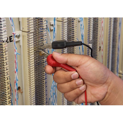 Тестер Fluke Networks TS19 Test Sets с переходом со штекера на зажим типа «крокодил»