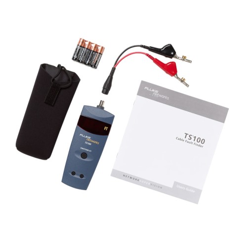 Тестер неисправности кабеля Fluke Networks TS100 с переходом с разъема BNC на штекер и на ABN