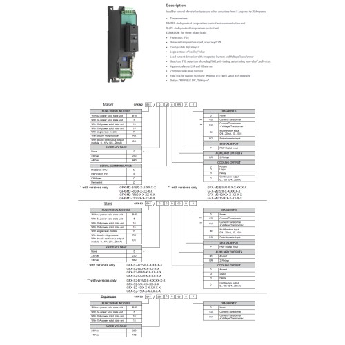 Контроллер Gefran F025305-GFX-M2-5/230-M-D-RR-P-CV