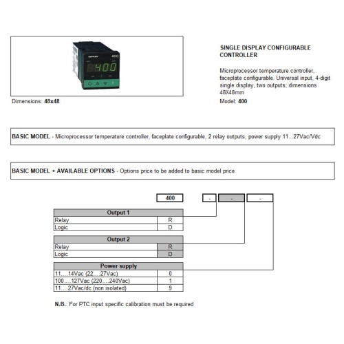 Регулятор Gefran F000045-400-DR-1-000