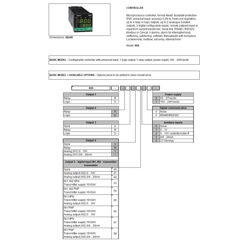 Регулятор Gefran F000229-800-RRR0-00001