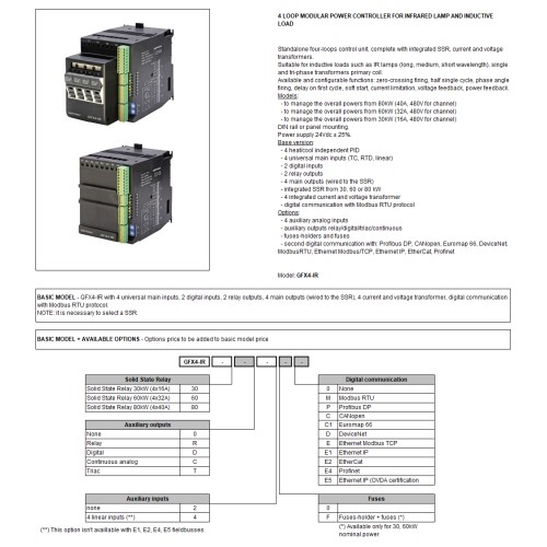 Контроллер Gefran F049992-GFX4-IR-60-0-4-0-P
