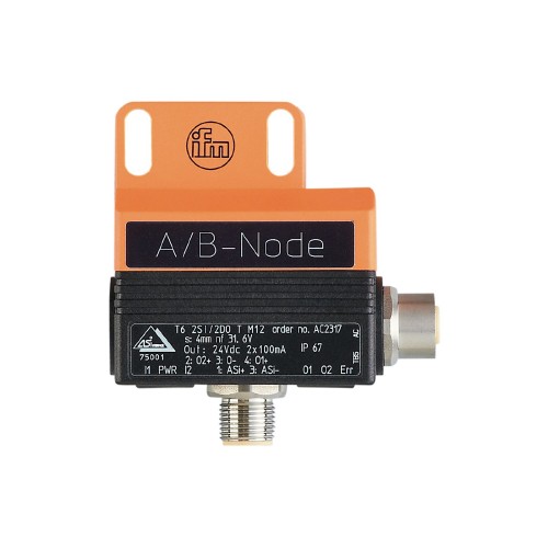 Двойной датчик AS-Interface для пневматических приводов клапанов IFM DUAL SENSOR T6 2SI 2DO T M12 AC2317