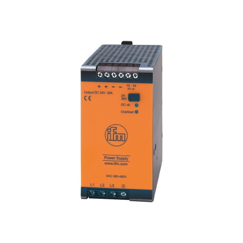 Импульсный источник питания 24 В постоянного тока IFM PSU-3AC/24VDC-20A DN4034