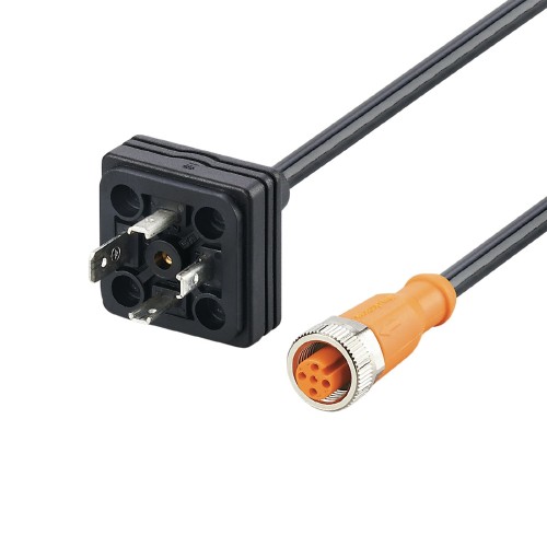 Соединительный кабель с клапанной вилкой IFM PLUG M12 - DIN VALVE FORM A E30436