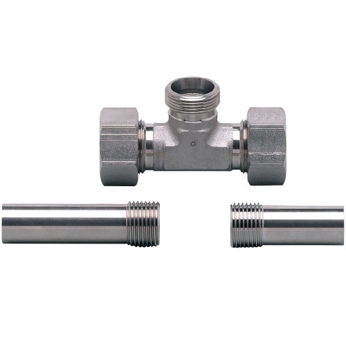 Тройник с прогрессивным кольцевым фитингом IFM T-PIECE G1/2-18-G1/2 E40102