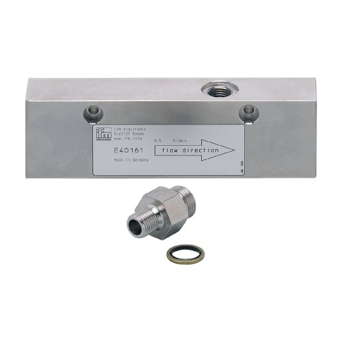Технологический адаптер для небольших объемных расходов IFM ADAPTBLOCK D10 G1/4 E40161