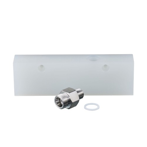Технологический адаптер для небольших объемных расходов IFM ADAPTBLOCK D10 G1/4 PP E40460