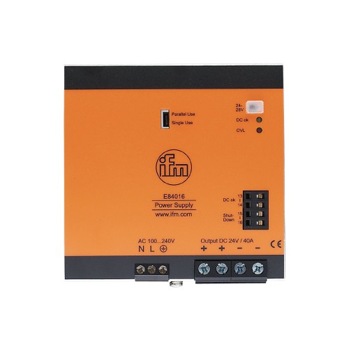 Импульсный источник питания 24 В постоянного тока IFM PSU-1AC/24VDC-40A E84016