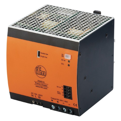 Импульсный источник питания 24 В постоянного тока IFM PSU-1AC/24VDC-40A E84016