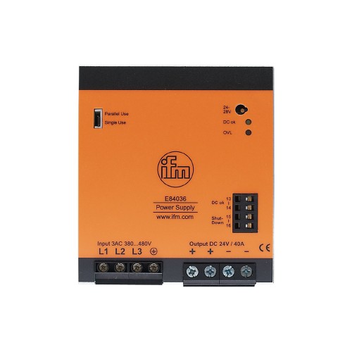 Импульсный источник питания 24 В постоянного тока IFM PSU-3AC/24VDC-40A E84036