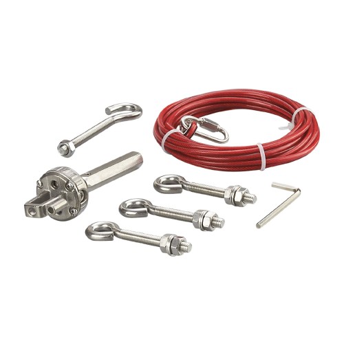 Комплект натяжения троса для аварийного троса E-STOP IFM Rope Kit Stainless Steel 5m ZB0054