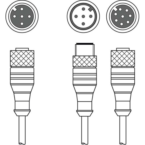 Соединительный кабель Leuze K-Y1 M12A-10m-M12A-S-PUR