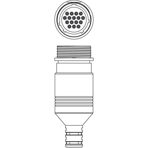 Коннектор Leuze S U-M30-16A-M