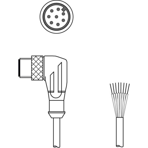 Соединительный кабель Leuze KS U-M12-8W-P1-030