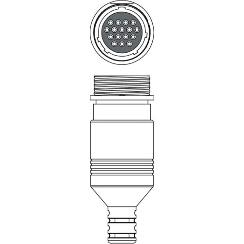 Коннектор Leuze D S-M12-5W-M